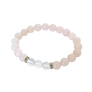 Rose Quartz & Clear Quartz Bracelet