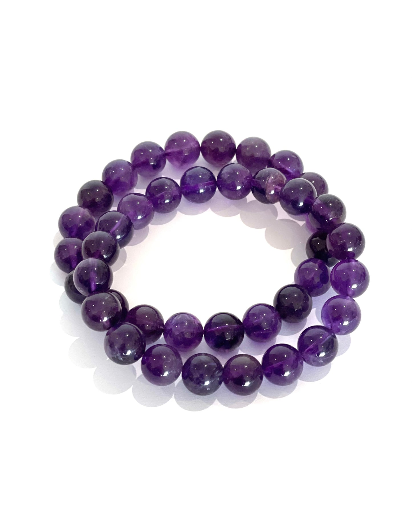 Amethyst 20 Bead Bracelet