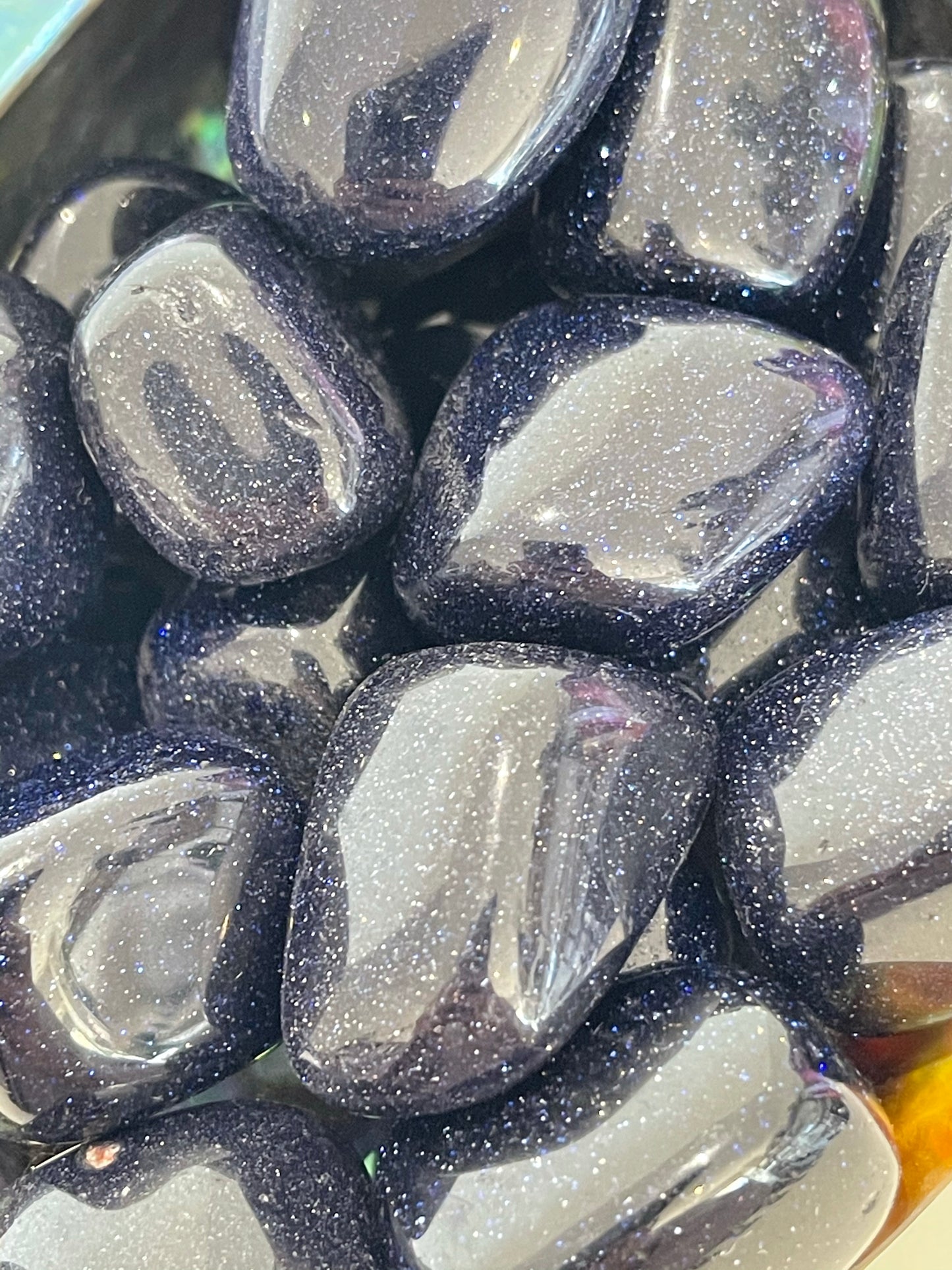 Tumbled Blue Goldstone